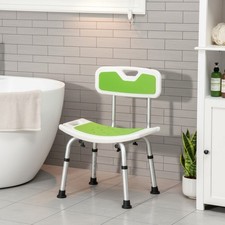 HOMCOM Adjustable Shower Chair