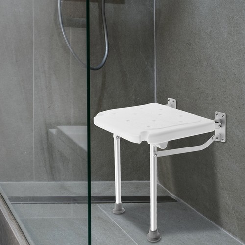 Folding shower seat for wall - folding,