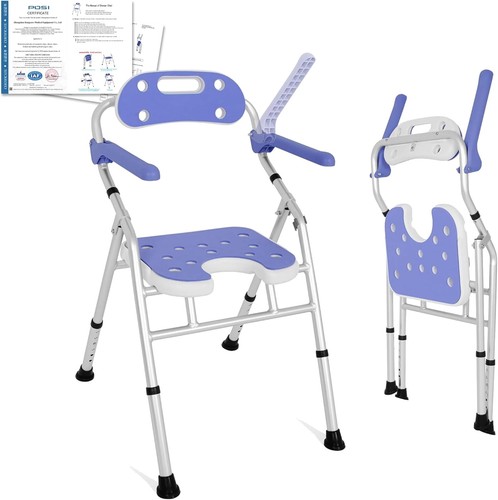 Folding bath chair with arms - chair, &